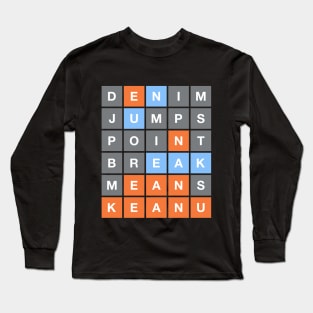 Wordle Reeves (Colorblind) Long Sleeve T-Shirt